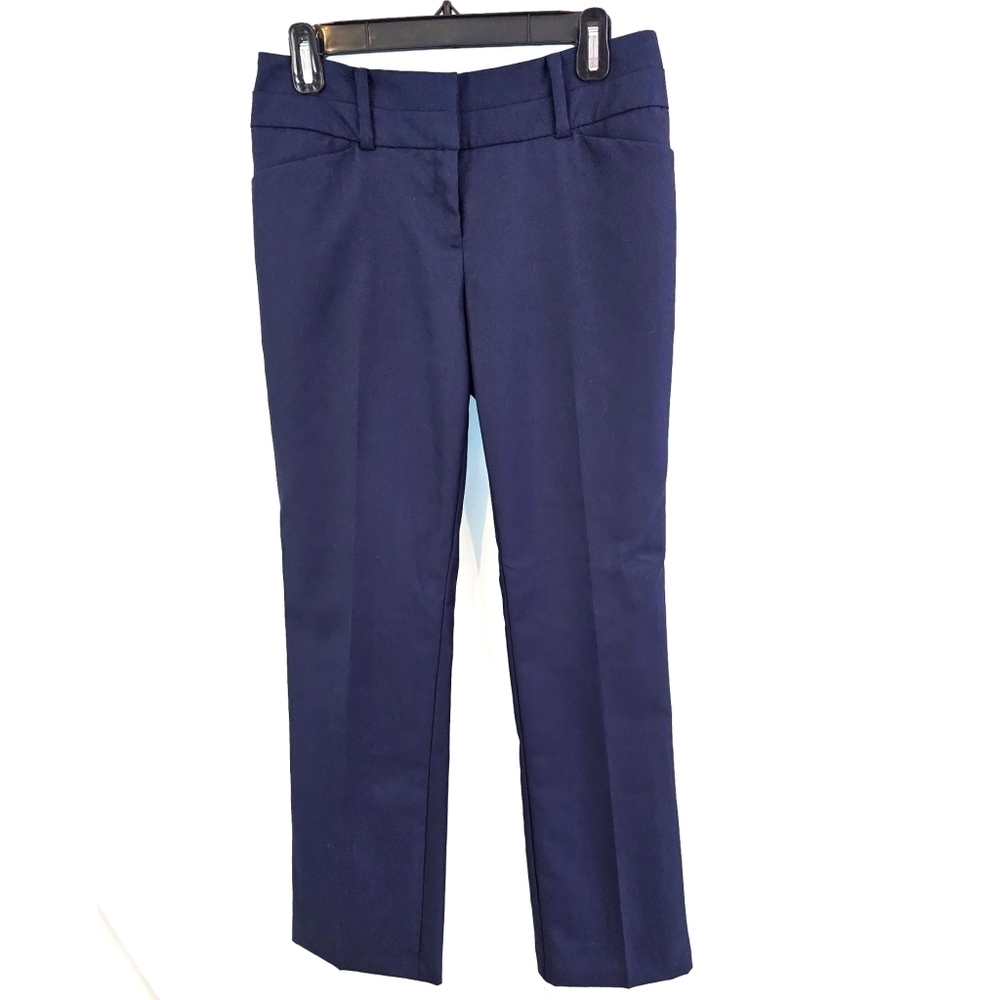 3/$25 New York & Company Size 4 Blue Dress Pants 7th Avenue Suiting - Picture 1 of 4